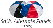 Alternate Panel 3 Color Satin Yarmulkes