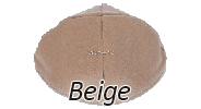 Velvet Beige Yarmulkes