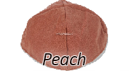 Velvet Peach Yarmulkes